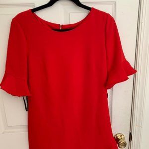Ivanka Trump Red Dress Midi Size 10